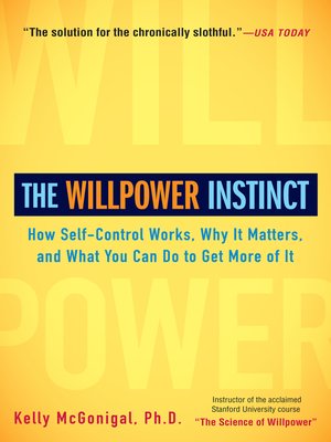 cover image of The Willpower Instinct